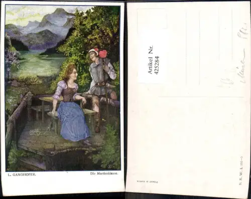 425284,Künstler Ak L. Ganghofer Die Martinsklause Märchen pub B.K.W.I. 252/5