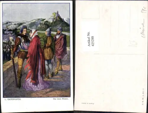 425288,Künstler Ak L. Ganghofer Das neue Wesen Märchen pub B.K.W.I. 252/3