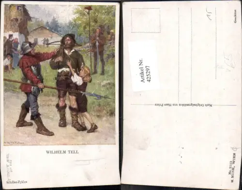 425297,Künstler Ak Hans Printz Wilhelm Tell Schiller-Zyklus Sage pub M. Munk 1113