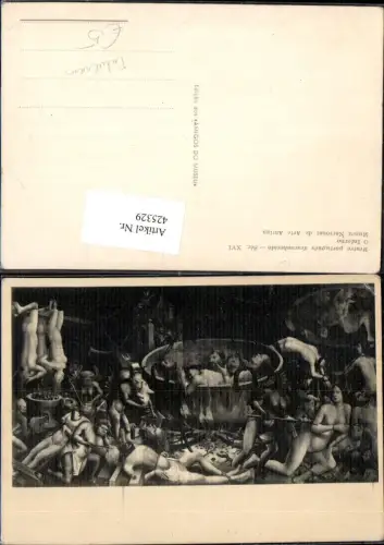 425329,Künstler Ak O Inferno Tod Erotik Fabelwesen
