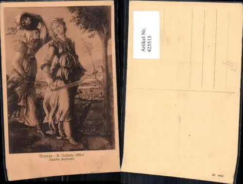 425515,Künstler Ak Botticelli Giuditta Frau m. abgeschlagenen Kopf Schwert Tod