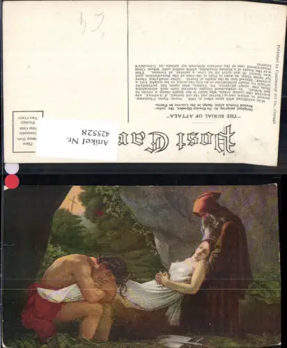 425528,Künstler Ak De Roussy Girodet The Burial of Attala Tod