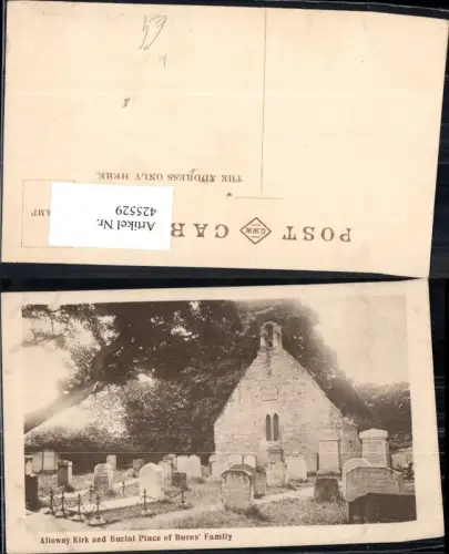 425529,Tod Alloway Kirk and Burial Place of Burns Family Friedhof Kapelle Kirche