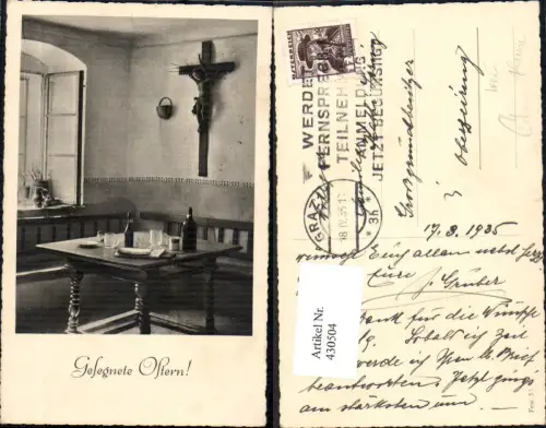 430504,Tisch Stube Kreuz Gläser Flaschen Wein Alkohol