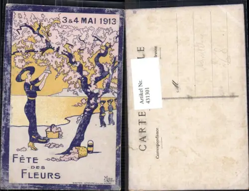 431301,Künstler Ak Ausstellung Fete des Fleurs Mai 1913 Amboise