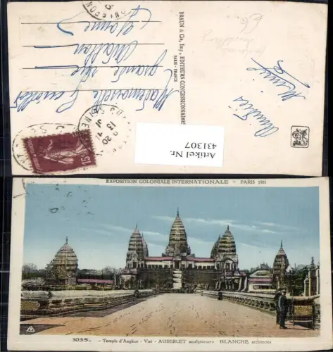 431307,Kolonial Ausstellung Exposition Coloniale Internationale Paris 1931 Temple d Angkor