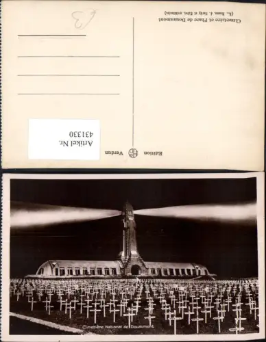 431330,Cimetiere Nationale Douaumont Friedhof b. Nacht Tod