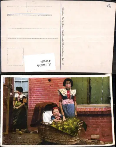 431954,Kinder Kinderwagen v. Haus Bunschoten-Spakenburg Bij de wieg Trachten Niederlande