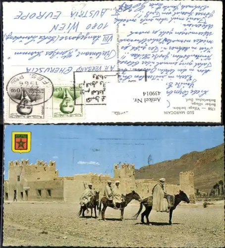 439014,Sud Marocain Village berbere Berberisches Dorf Marokko Volkstypen Afrika