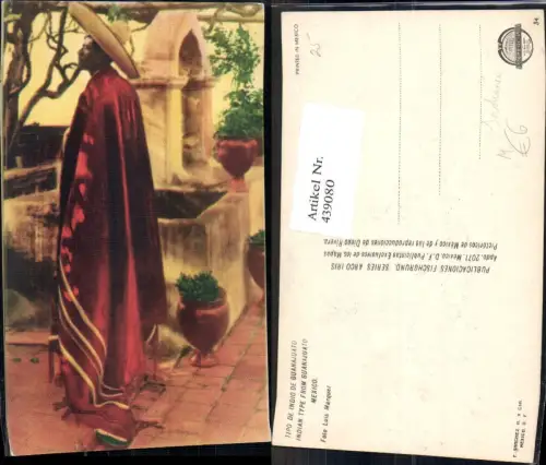 439080,Künstler Ak Indian Type from Guanajuato Mexico Volkstypen Amerika