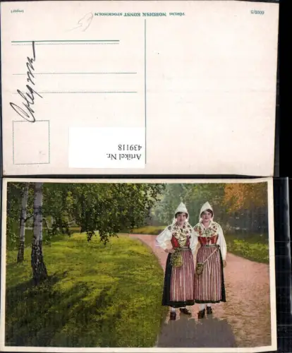 439118,Leksand Dalarne Frauen Trachten Schweden