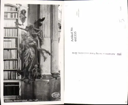 445335,Foto Ak Der Tod Admont Stiftsbibliothek Bibliothek Skelett