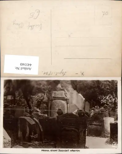 445340,Foto Ak Tod Praha Prag Stary Zidovsky Hrbitov Friedhof Gräber Grab