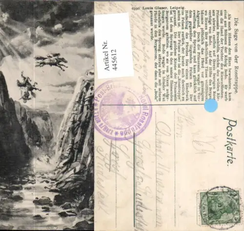 445612,Künstler Ak Die Sage v. d. Rosstrappe Thale a. Harz