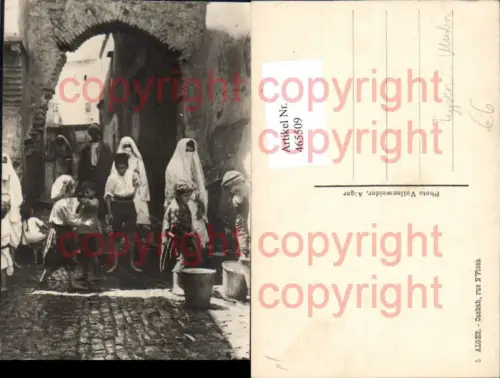 465509,Alger Casbah rue N Fissa Typen Kinder Straßenszene Algerien Volkstypen Afrika