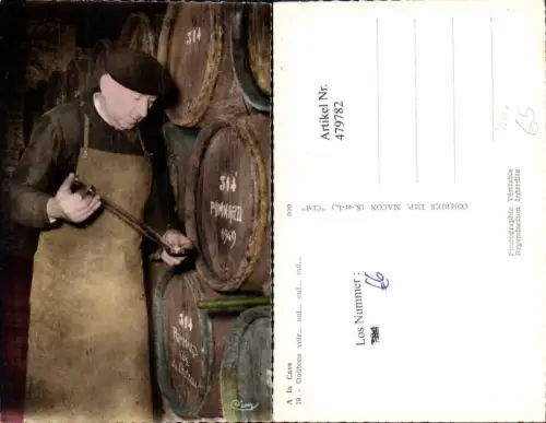 479782,Foto Ak A la Cave Probe Winzer Wein Alkohol
