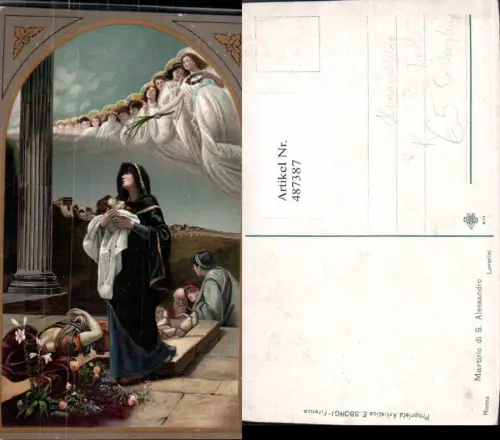 487387,Künstler Ak Loverini Martirio di S. Alessandro Hinrichtung Enthauptung Tod