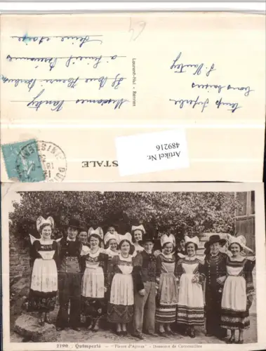 489216,Frankreich Quimperle Fleurs Ajoncs Trachten Tracht