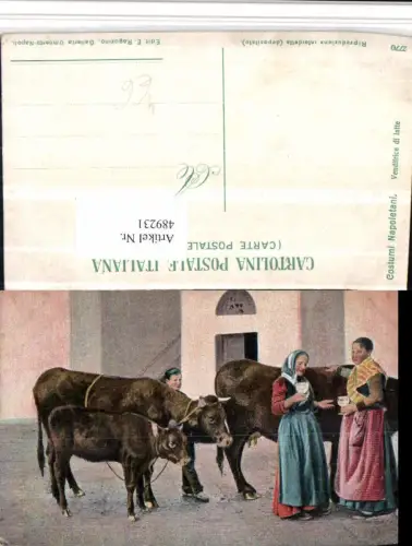 489231,Italien Costumi Napoletani Napoli Trachten Tracht Rinder
