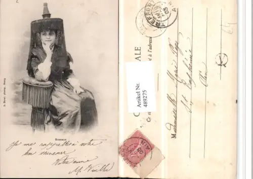 489275,Frankreich Bressane Französische Tracht Frau