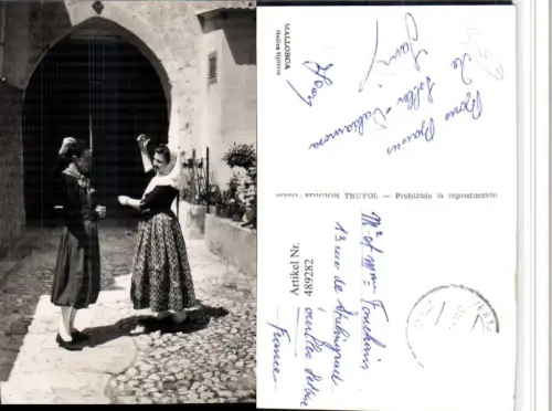 489282,Spanien Mallorca Bailes tipicos Typen Trachten Tracht Paar