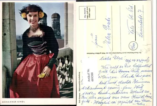 489300,Deutsche Trachten Tracht Münchner Kindl Frau