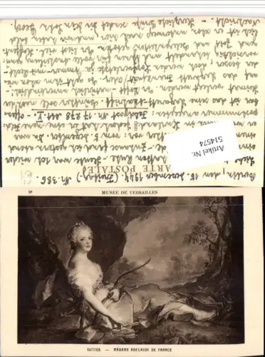 514574,Künstler AK Nattier Madame Adelaide de France Jagd Bogen