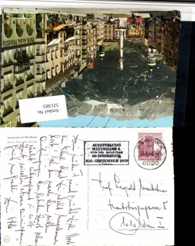 521383,Innsbruck Ausstellung Maximilian I zum 450 Todestag 1969 Stempel
