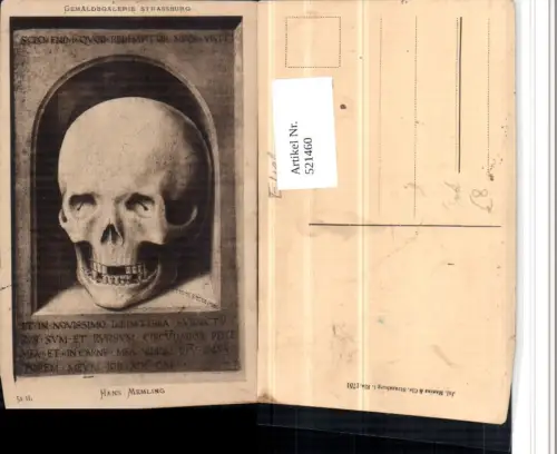 521460,Straßburg Hans Memling Tod Totenkopf