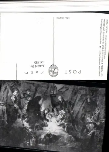 521485,Künstler AK H.M.S. Victory Death of Admiral Lord Nelson Tod