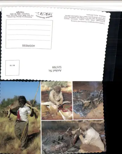 521709,Australia Traditional Kangaroo Hunting and Cooking Aboriginal Type