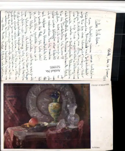 521995,Künstler AK Franz Schuster Stillleben pub Galerie Wiener Künstler
