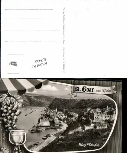 553433,Alkohol Wein Rheinfels Burg St. Goar