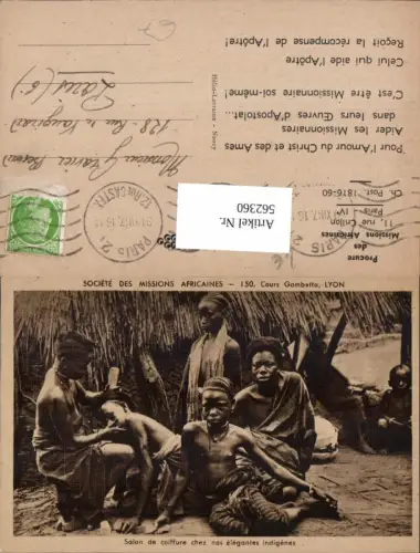 562360,Africa Missionierung Types Typen Mission Africaines elegantes indigenes native