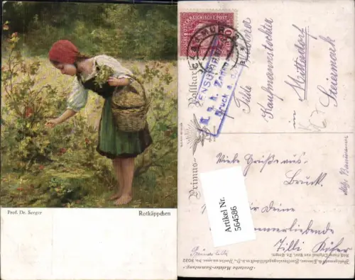 564586,tolle AK Märchen Prof. dr. Seeger Rotkäppchen pub Primus 3021