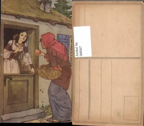 569567,Märchen Schneewittchen m. Hexe Apfel