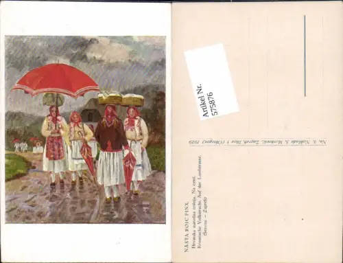 575876,Volkstypen Typen Nasta Rojc Kroatische Volkstracht Kroatien Croatia