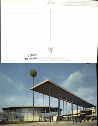 579825,Ausstellung Exposition Universelle de Bruxelles Brüssel 1958 Pavillon Post Fernmeldewesen