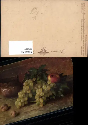 579917,Künstler Ak A. Giesler Früchtestillleben Weintrauben Stillleben Essen pub Primus 1014