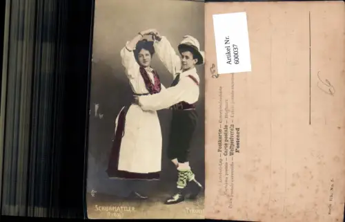 600037,Tanzen Schuhplattler Tirol Paar Tracht