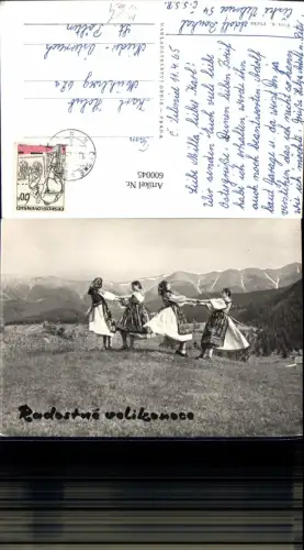 600045,Tanzen Radostne velikonoce Frauen Tracht Volkstanz Tschechien