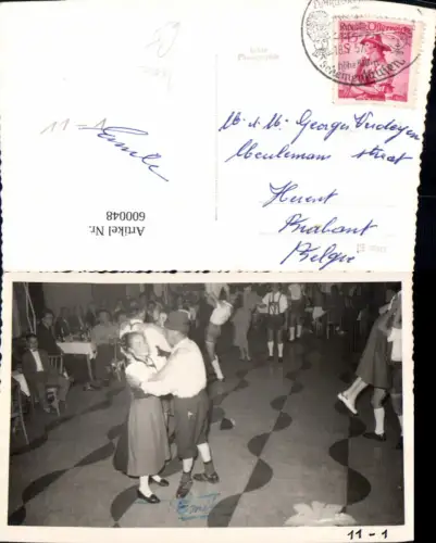 600048,Foto Ak Tanzen Paar Tanz Tracht