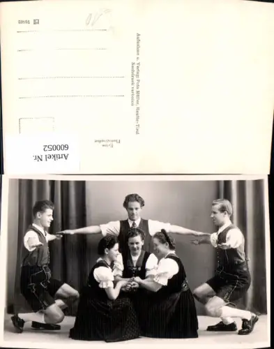 600052,Foto Ak Tanzen Männer Frauen Volkstanz Tracht Reutte Tirol