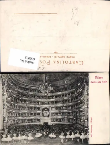 600055,Tanzen Milano Mailand Interno Teatro della Scala Oper Ballett