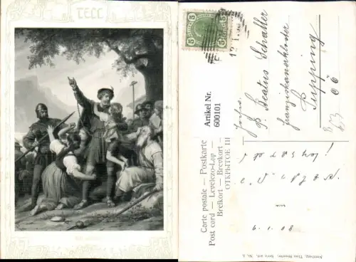 600101,Künstler Ak Tell gefesselt Wilhelm Tell Sagen
