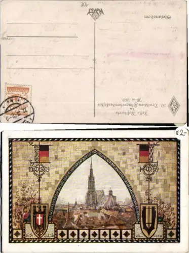 60021,Wien 10. Dt Sängerbundfest 1928 G.F. Schüle sign.