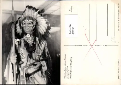 631253,Völkerkundliches Indianer Museum Radebeul Dakota Sioux Häuptling