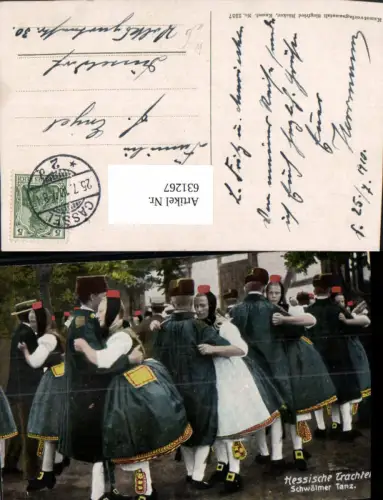 631267,Hessische Trachten Schwälmer Tanz Schwalm Nordhessen