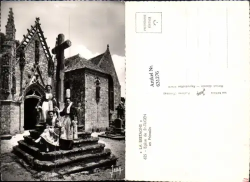 631276,La Bretagne Eglise de St-Tugen en Primelin Tracht France