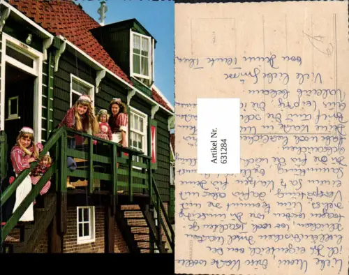 631284,Marken Niederlande Mädchen Tracht v. Haus Stiege